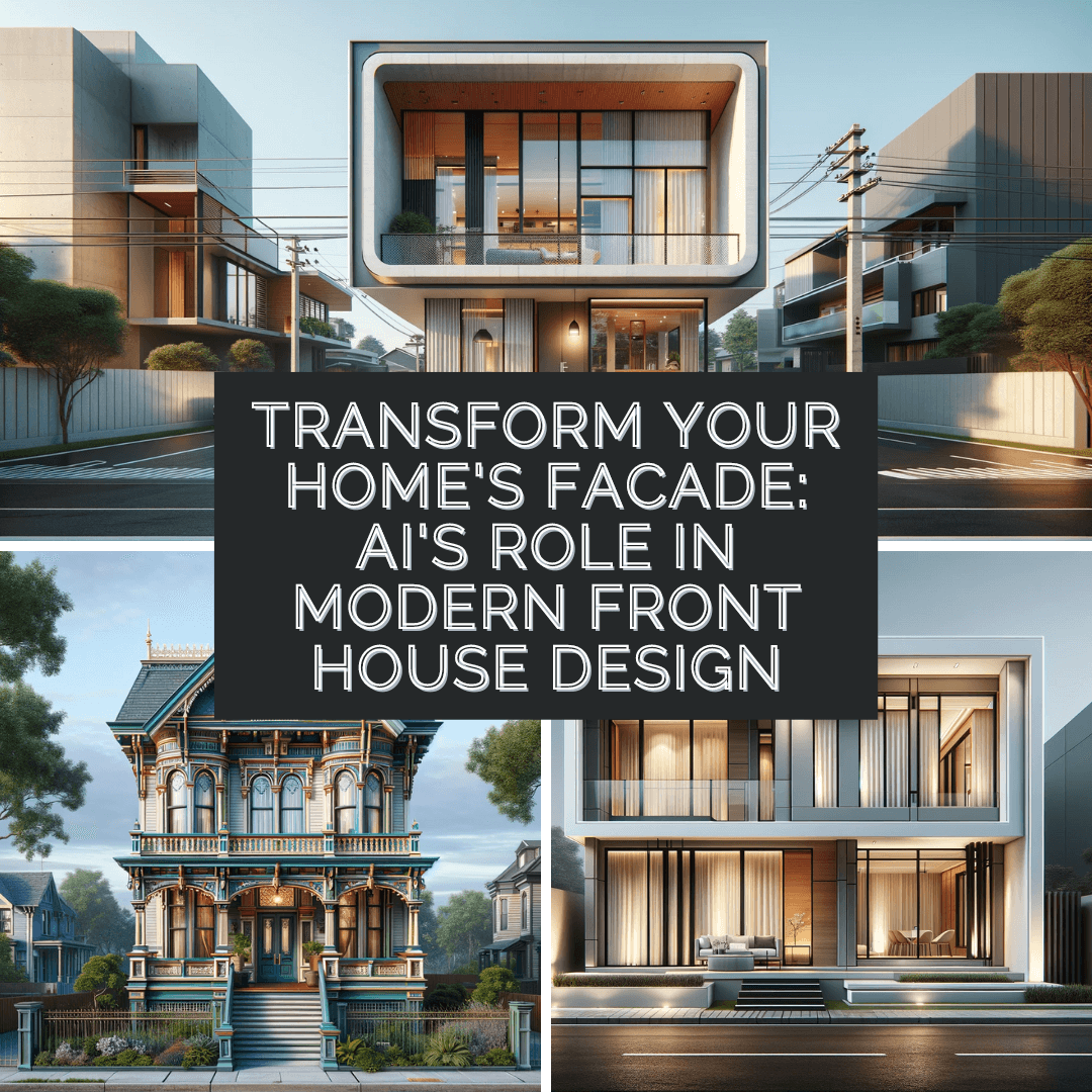 Transform Your Home's Facade: AI's Role in Modern Front House Design