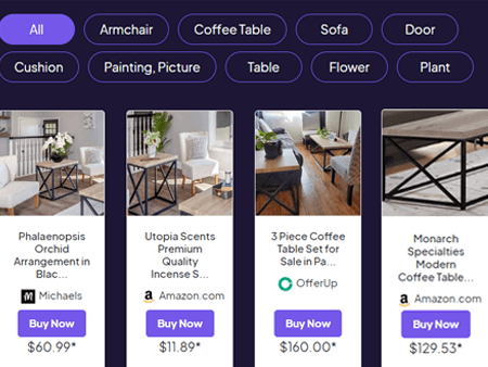 fill the room with furniture using ai