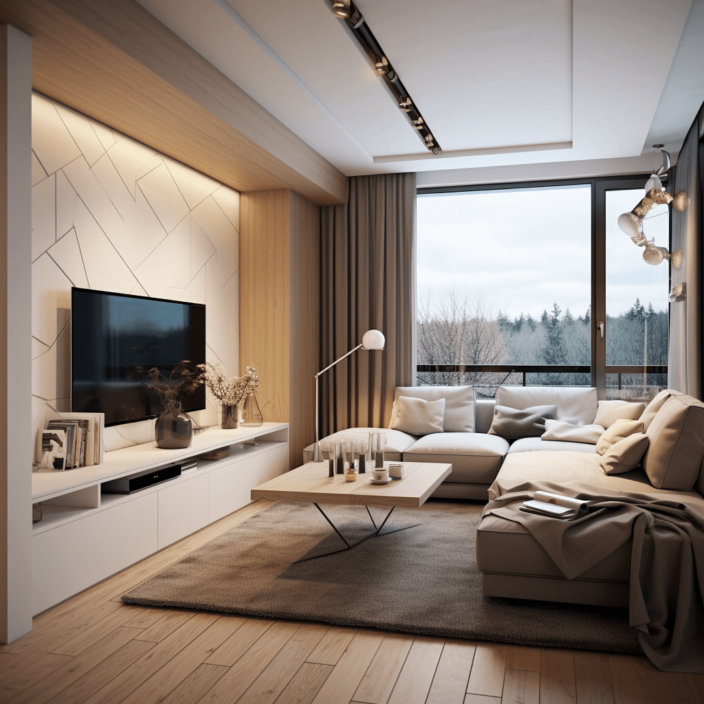 An interior of an apartment