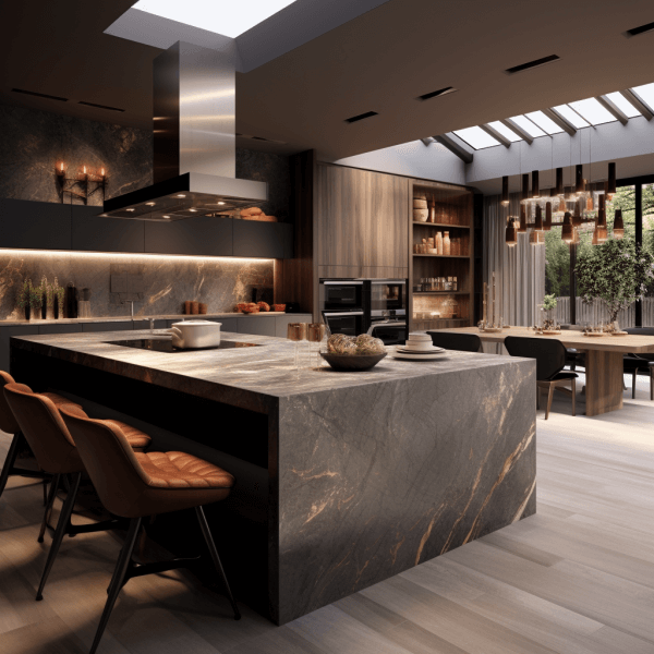 modern AI kitchen design