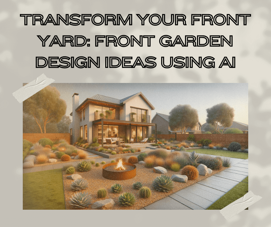 Transform Your Front Yard: Front Garden Design Ideas Using AI