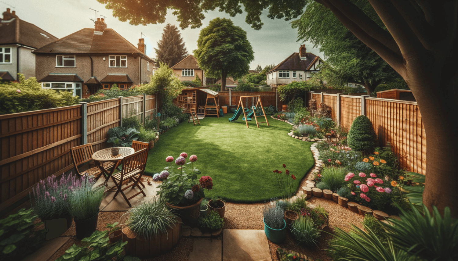 a yard photo generate by AI